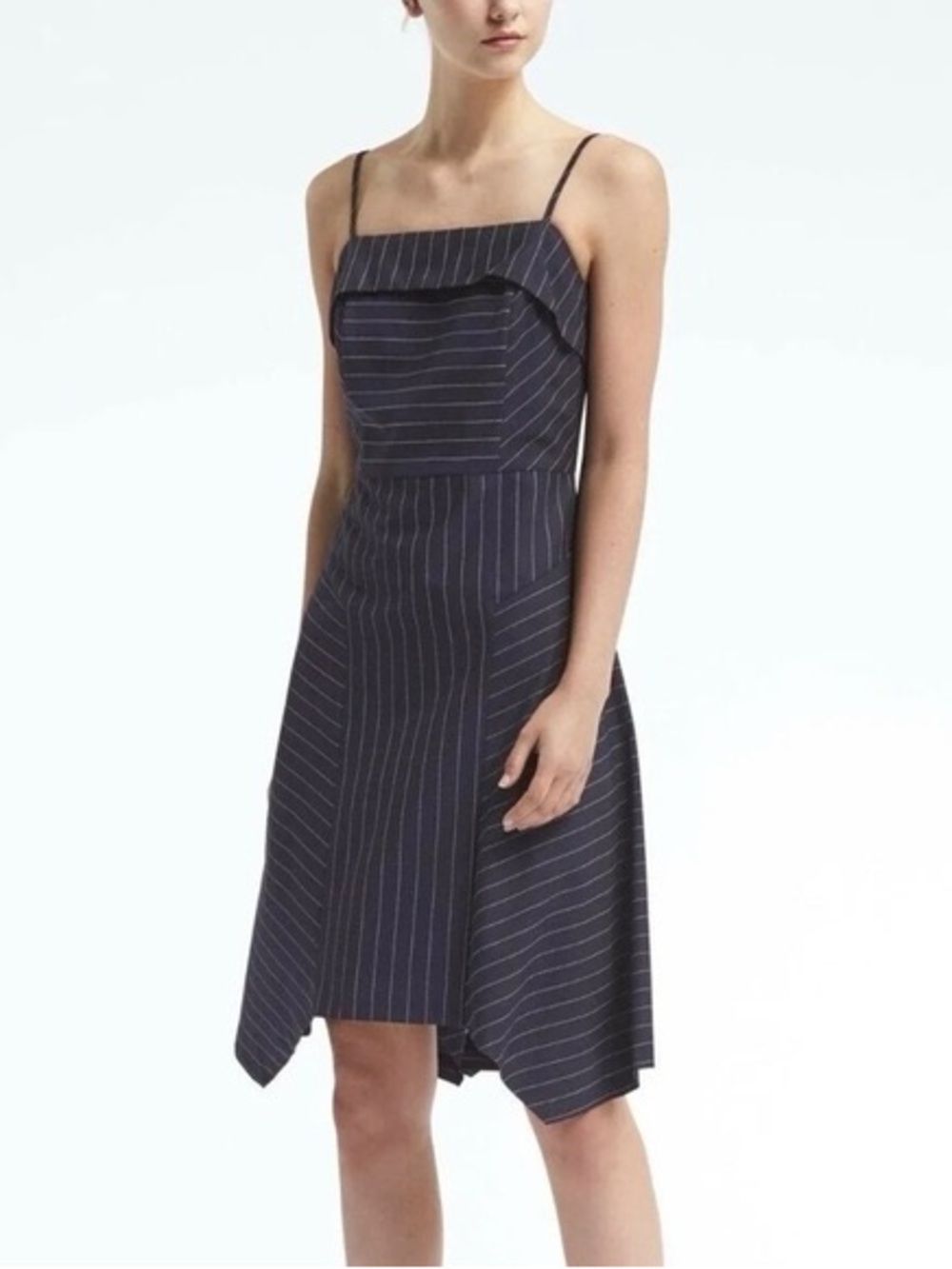 Navy Pinstripe Banana Republic Dress sz.10